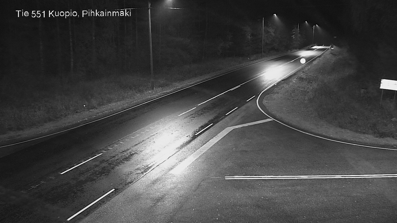 Weather Camera Image Road 551 Kuopio, Pihkainmäki, Kuopio, Pohjois-Savo