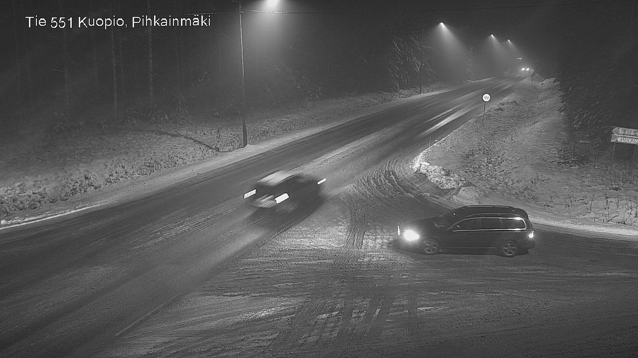 Weather Camera Image Road 551 Kuopio, Pihkainmäki, Kuopio, Pohjois-Savo