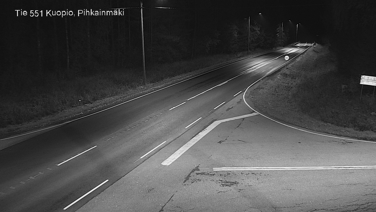 Weather Camera Image Road 551 Kuopio, Pihkainmäki, Kuopio, Pohjois-Savo