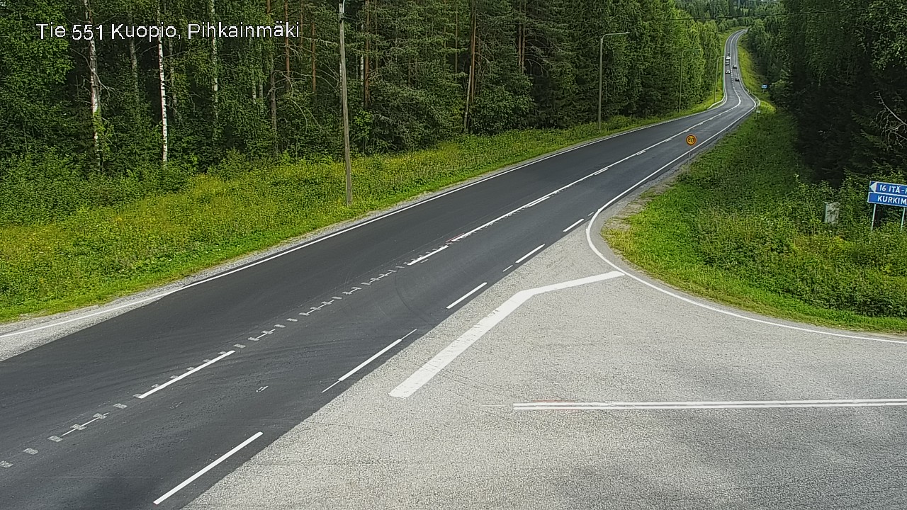 Kelikamerat Kuva Tie 551 Kuopio, Pihkainmäki, Kuopio, Pohjois-Savo