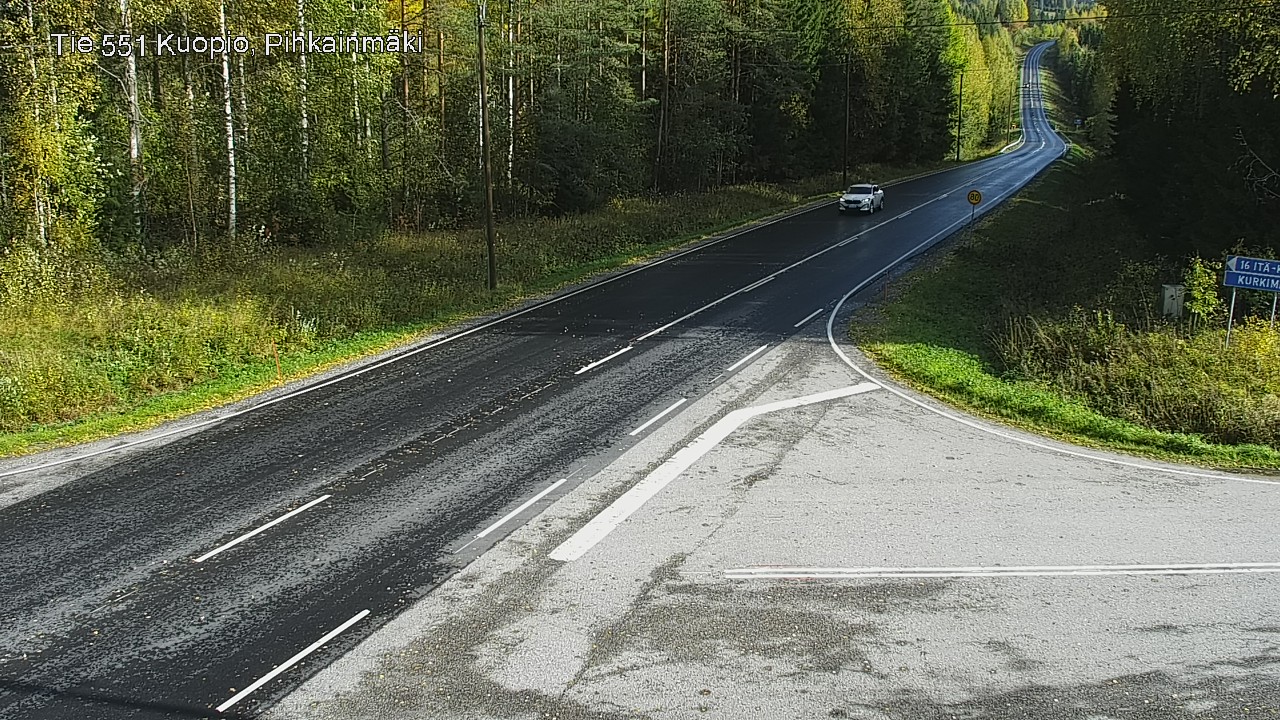 Kelikamerat Kuva Tie 551 Kuopio, Pihkainmäki, Kuopio, Pohjois-Savo
