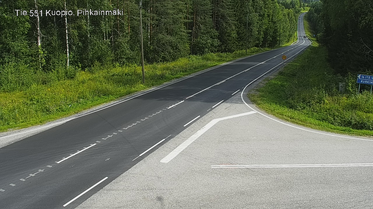 Kelikamerat Kuva Tie 551 Kuopio, Pihkainmäki, Kuopio, Pohjois-Savo