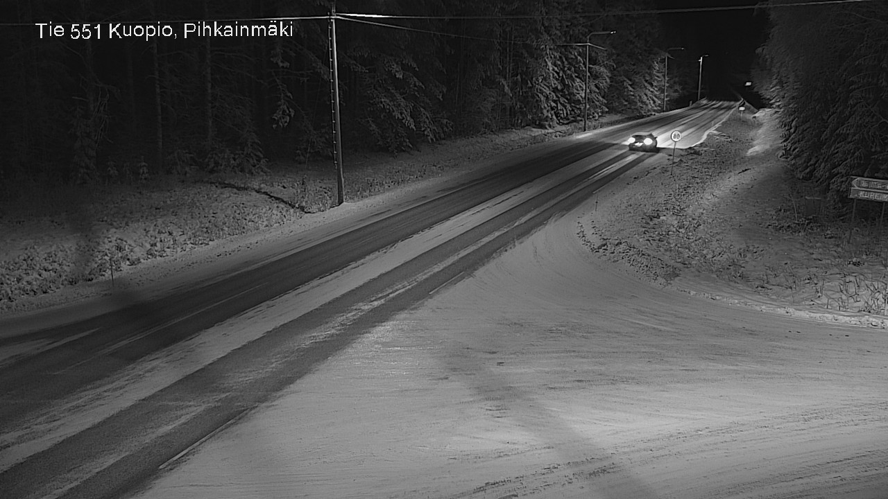 Kelikamerat Kuva Tie 551 Kuopio, Pihkainmäki, Kuopio, Pohjois-Savo