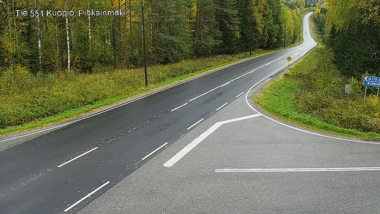 Kelikamerat Kuva Tie 551 Kuopio, Pihkainmäki, Kuopio, Pohjois-Savo
