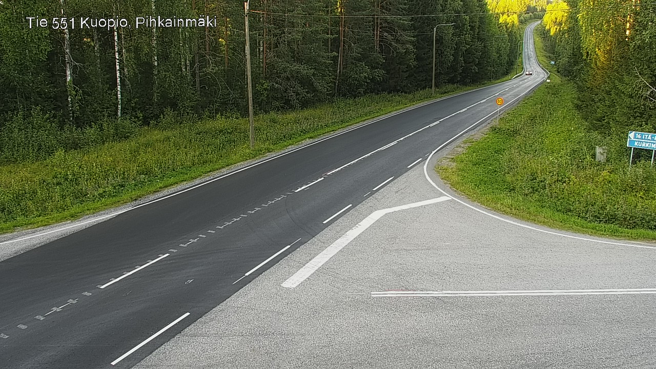 Kelikamerat Kuva Tie 551 Kuopio, Pihkainmäki, Kuopio, Pohjois-Savo
