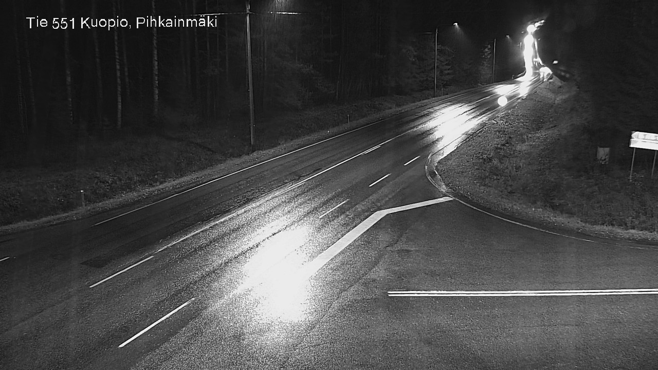 Weather Camera Image Väg 551 Kuopio, Pihkainmäki, Kuopio, Pohjois-Savo