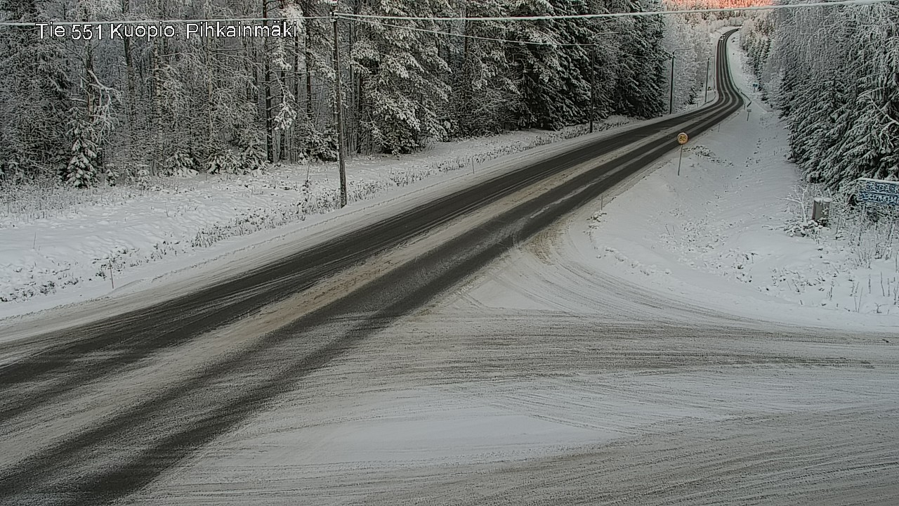 Kelikamerat Kuva Tie 551 Kuopio, Pihkainmäki, Kuopio, Pohjois-Savo