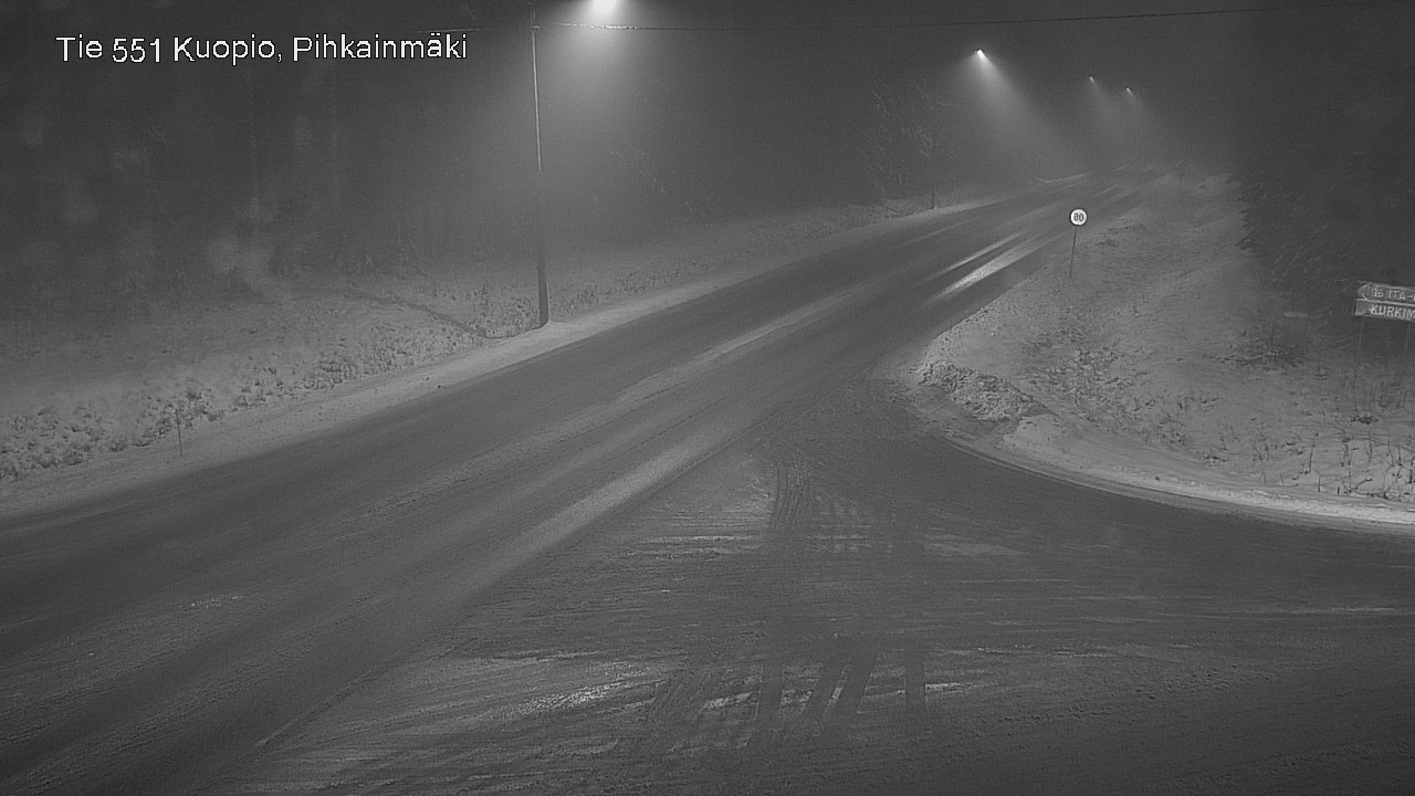 Weather Camera Image Road 551 Kuopio, Pihkainmäki, Kuopio, Pohjois-Savo