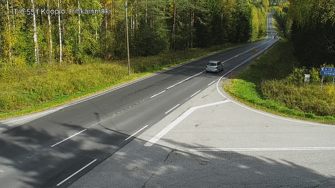 Kelikamerat Kuva Tie 551 Kuopio, Pihkainmäki, Kuopio, Pohjois-Savo