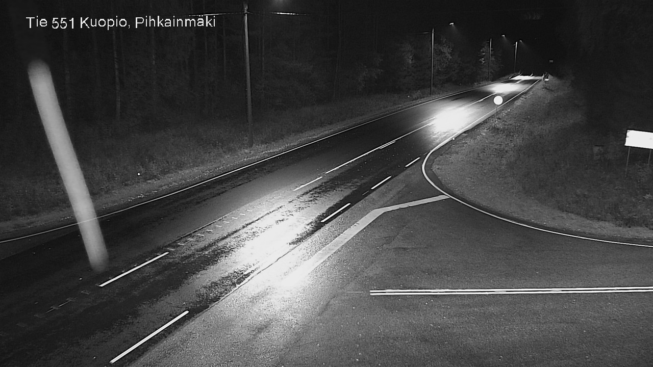 Weather Camera Image Road 551 Kuopio, Pihkainmäki, Kuopio, Pohjois-Savo
