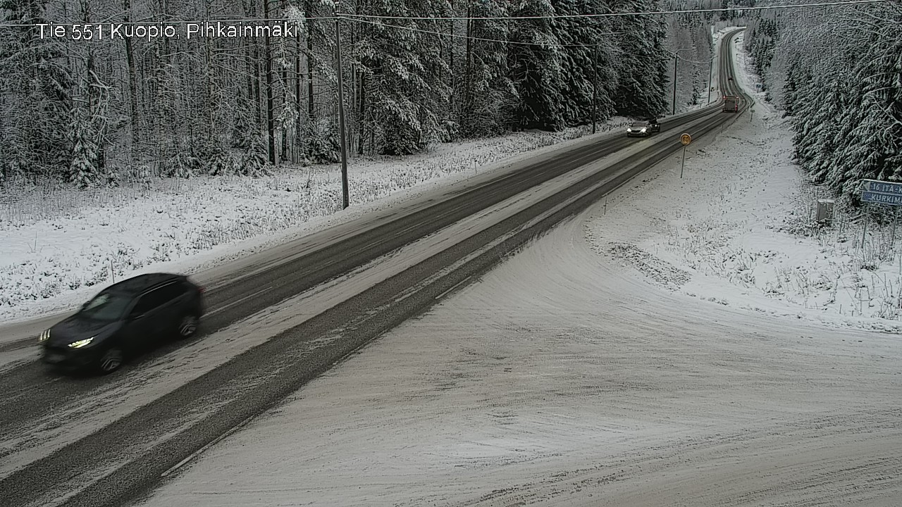 Kelikamerat Kuva Tie 551 Kuopio, Pihkainmäki, Kuopio, Pohjois-Savo