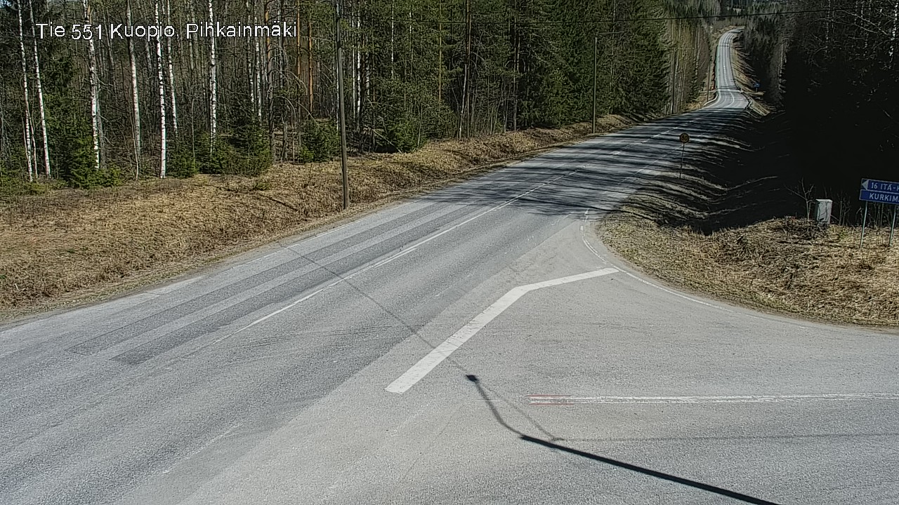 Kelikamerat Kuva Tie 551 Kuopio, Pihkainmäki, Kuopio, Pohjois-Savo