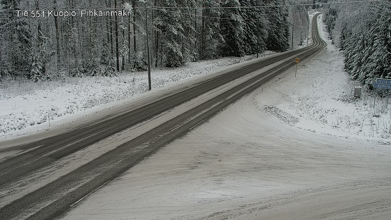 Kelikamerat Kuva Tie 551 Kuopio, Pihkainmäki, Kuopio, Pohjois-Savo