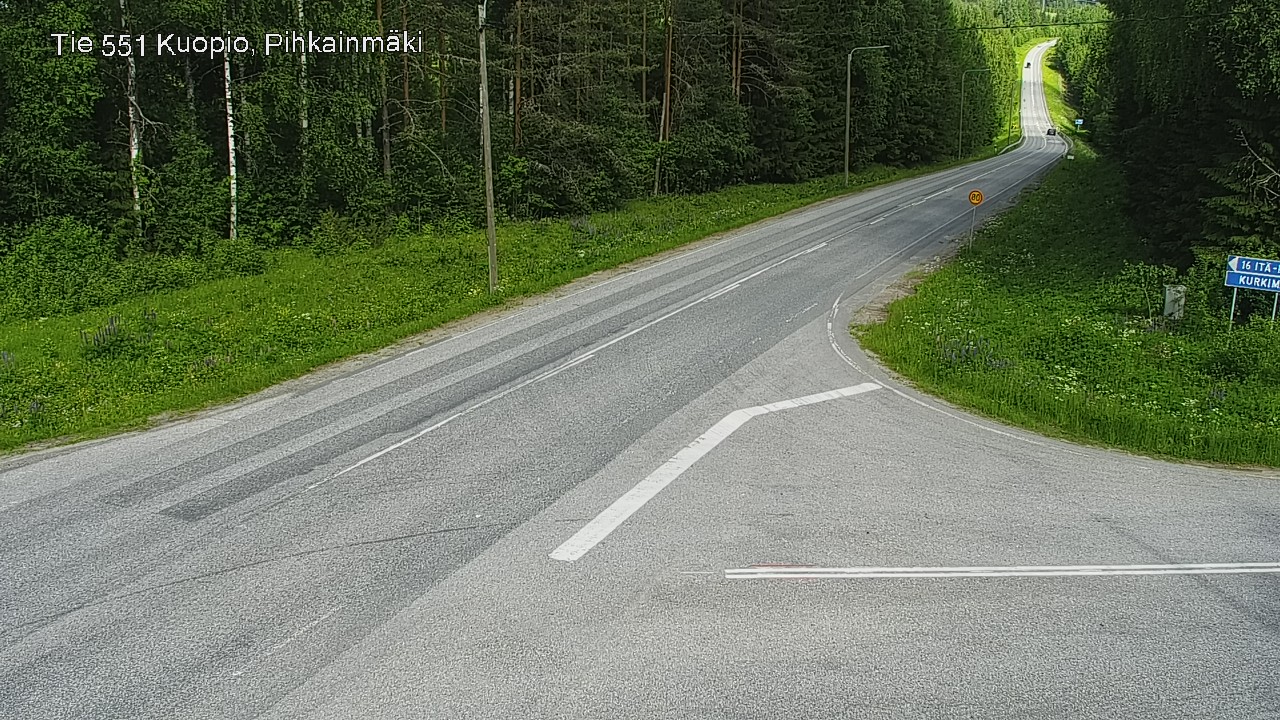 Kelikamerat Kuva Tie 551 Kuopio, Pihkainmäki, Kuopio, Pohjois-Savo