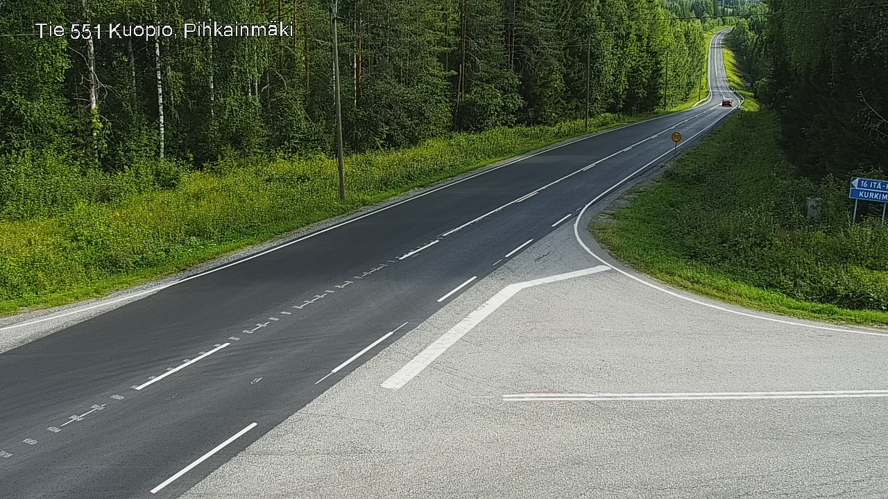 Kelikamerat Kuva Tie 551 Kuopio, Pihkainmäki, Kuopio, Pohjois-Savo
