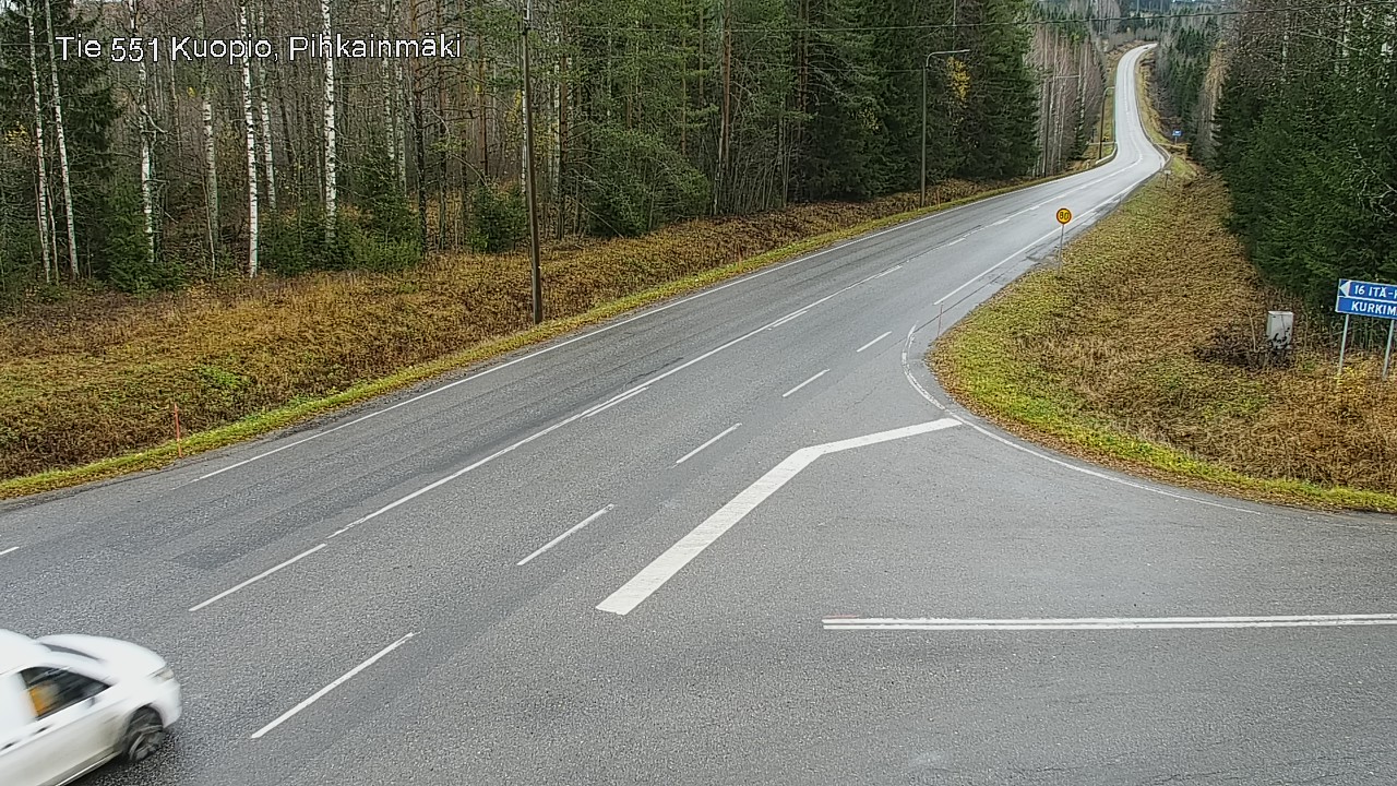 Weather Camera Image Väg 551 Kuopio, Pihkainmäki, Kuopio, Pohjois-Savo
