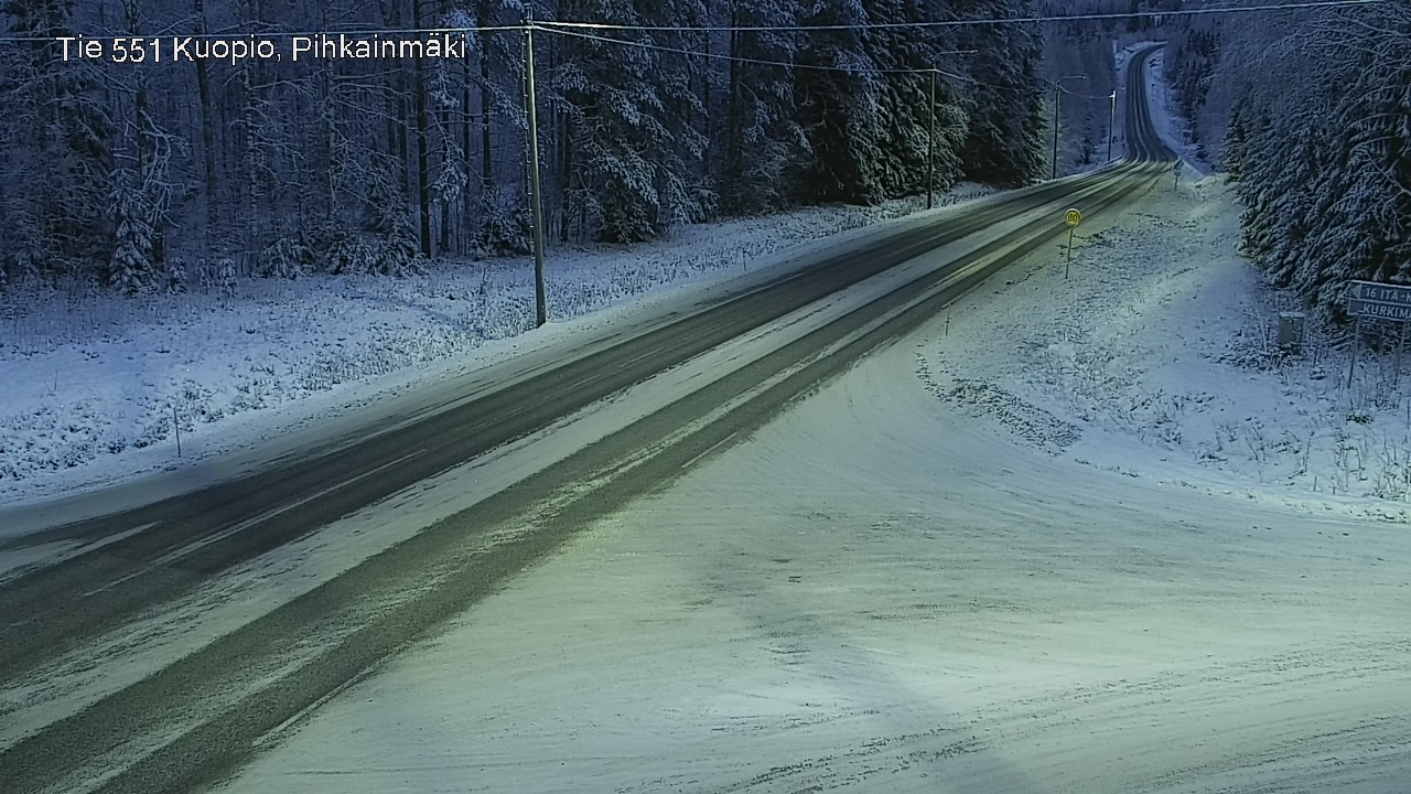 Kelikamerat Kuva Tie 551 Kuopio, Pihkainmäki, Kuopio, Pohjois-Savo