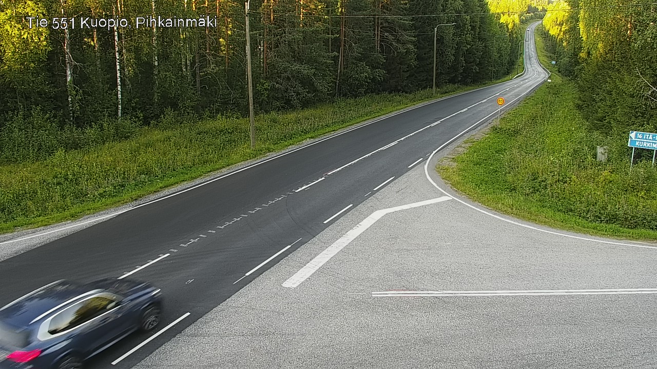 Kelikamerat Kuva Tie 551 Kuopio, Pihkainmäki, Kuopio, Pohjois-Savo