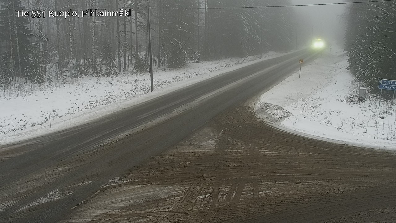 Weather Camera Image Road 551 Kuopio, Pihkainmäki, Kuopio, Pohjois-Savo