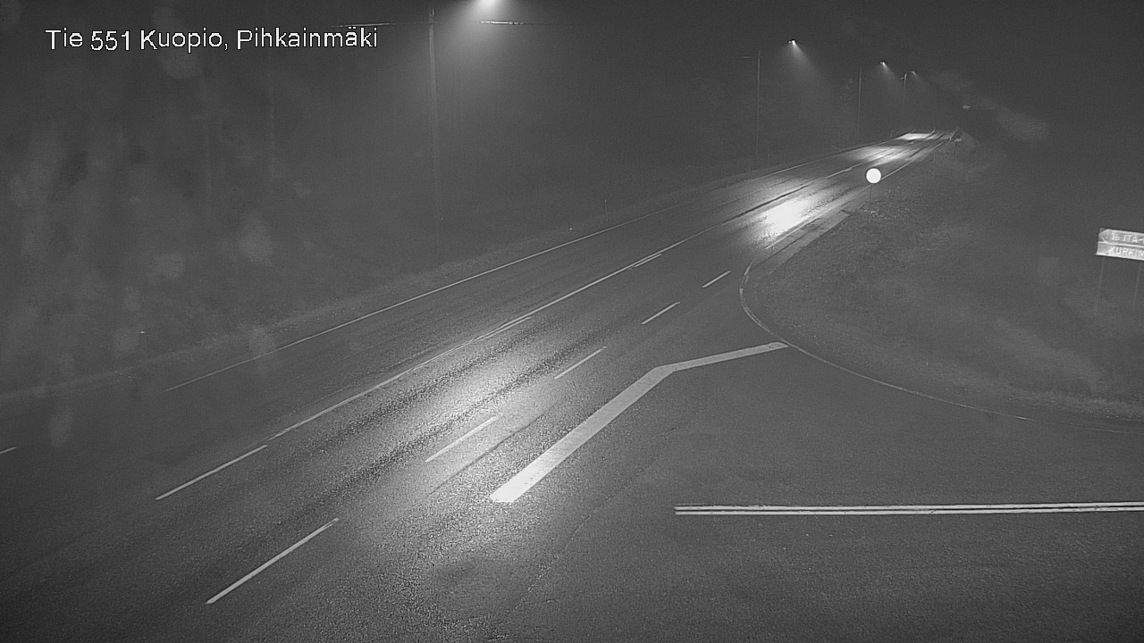 Weather Camera Image Road 551 Kuopio, Pihkainmäki, Kuopio, Pohjois-Savo