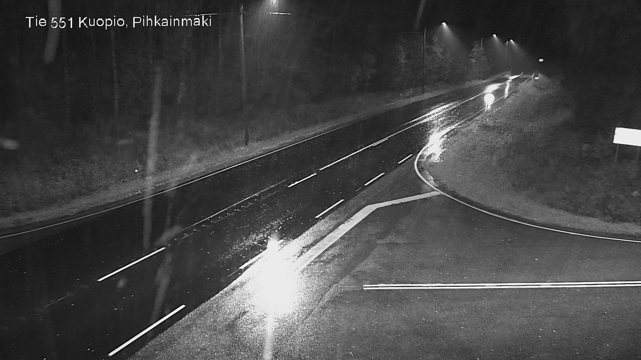 Weather Camera Image Road 551 Kuopio, Pihkainmäki, Kuopio, Pohjois-Savo