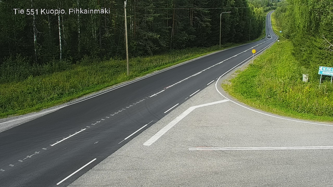 Kelikamerat Kuva Tie 551 Kuopio, Pihkainmäki, Kuopio, Pohjois-Savo