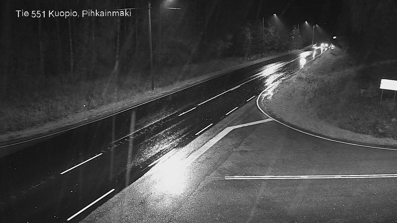 Weather Camera Image Road 551 Kuopio, Pihkainmäki, Kuopio, Pohjois-Savo