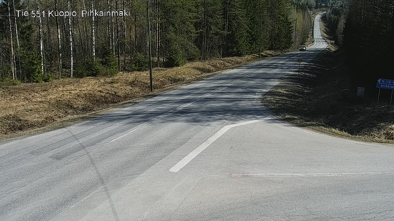 Weather Camera Image Road 551 Kuopio, Pihkainmäki, Kuopio, Pohjois-Savo