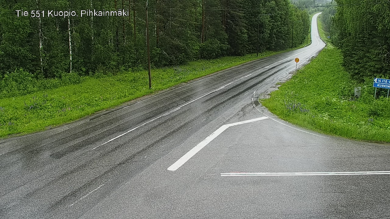 Kelikamerat Kuva Tie 551 Kuopio, Pihkainmäki, Kuopio, Pohjois-Savo
