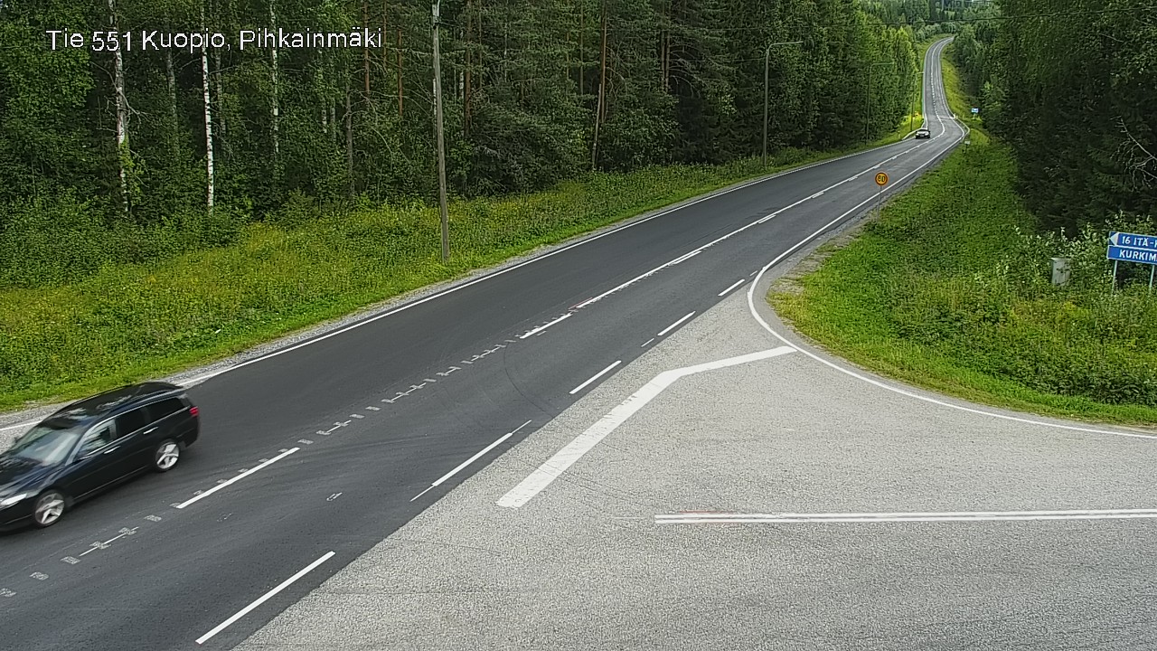 Kelikamerat Kuva Tie 551 Kuopio, Pihkainmäki, Kuopio, Pohjois-Savo