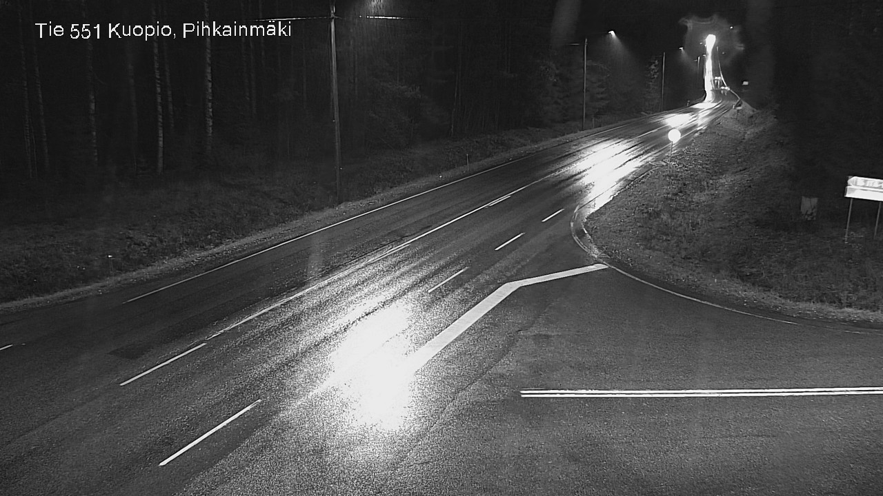 Weather Camera Image Väg 551 Kuopio, Pihkainmäki, Kuopio, Pohjois-Savo