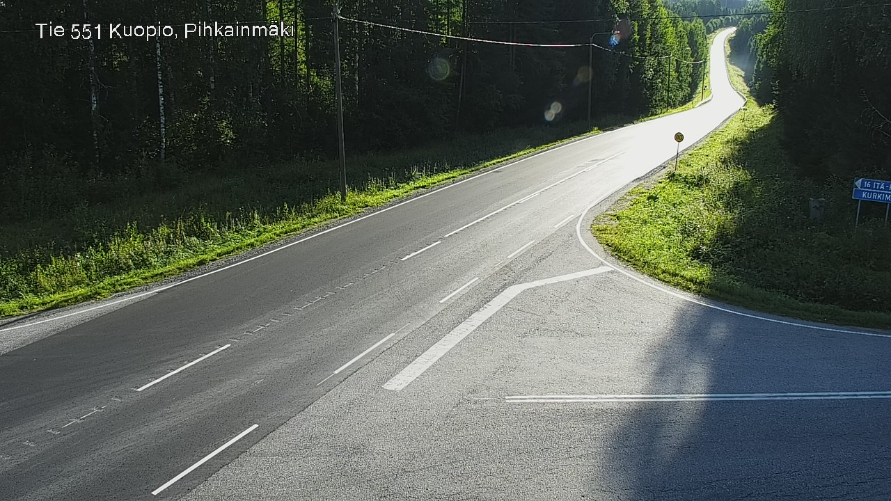 Kelikamerat Kuva Tie 551 Kuopio, Pihkainmäki, Kuopio, Pohjois-Savo