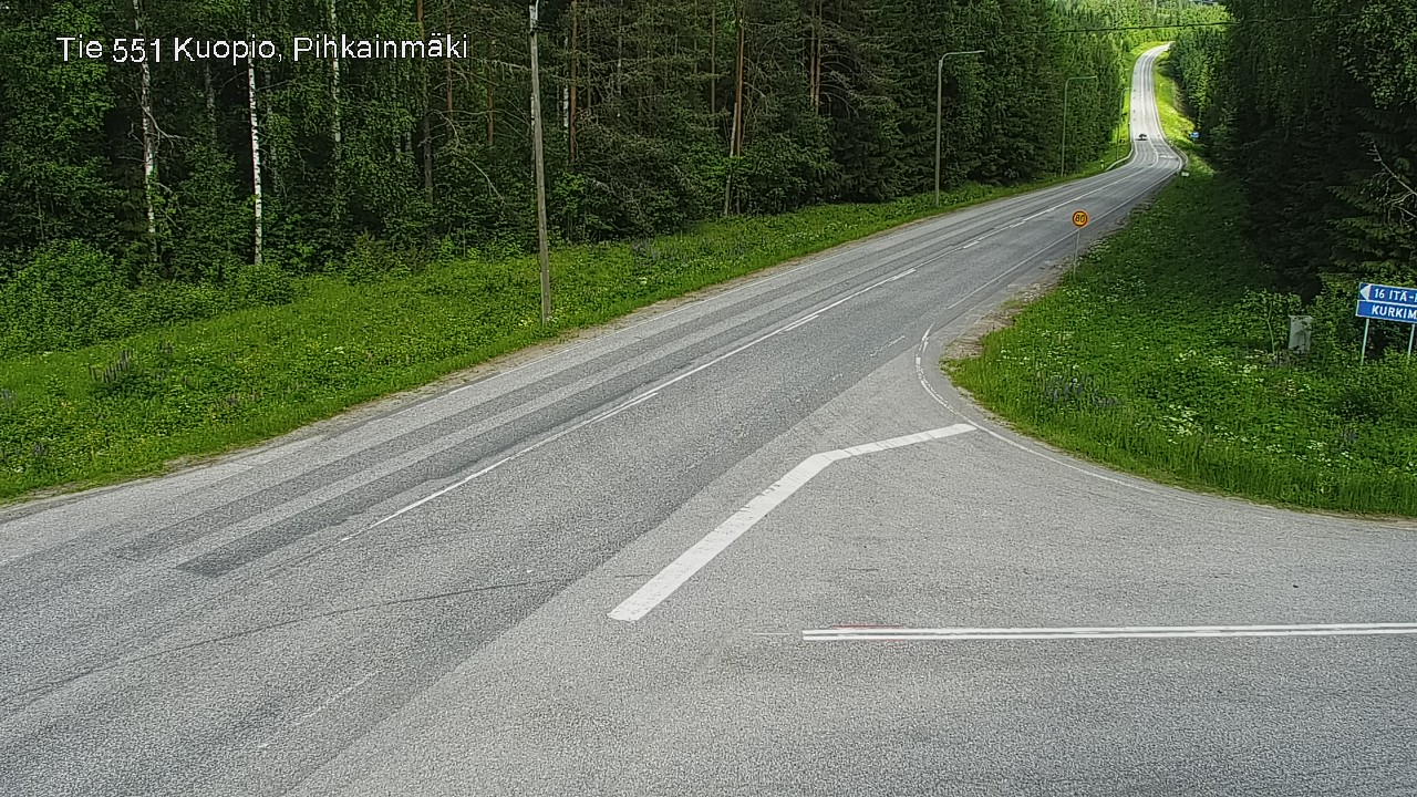 Kelikamerat Kuva Tie 551 Kuopio, Pihkainmäki, Kuopio, Pohjois-Savo