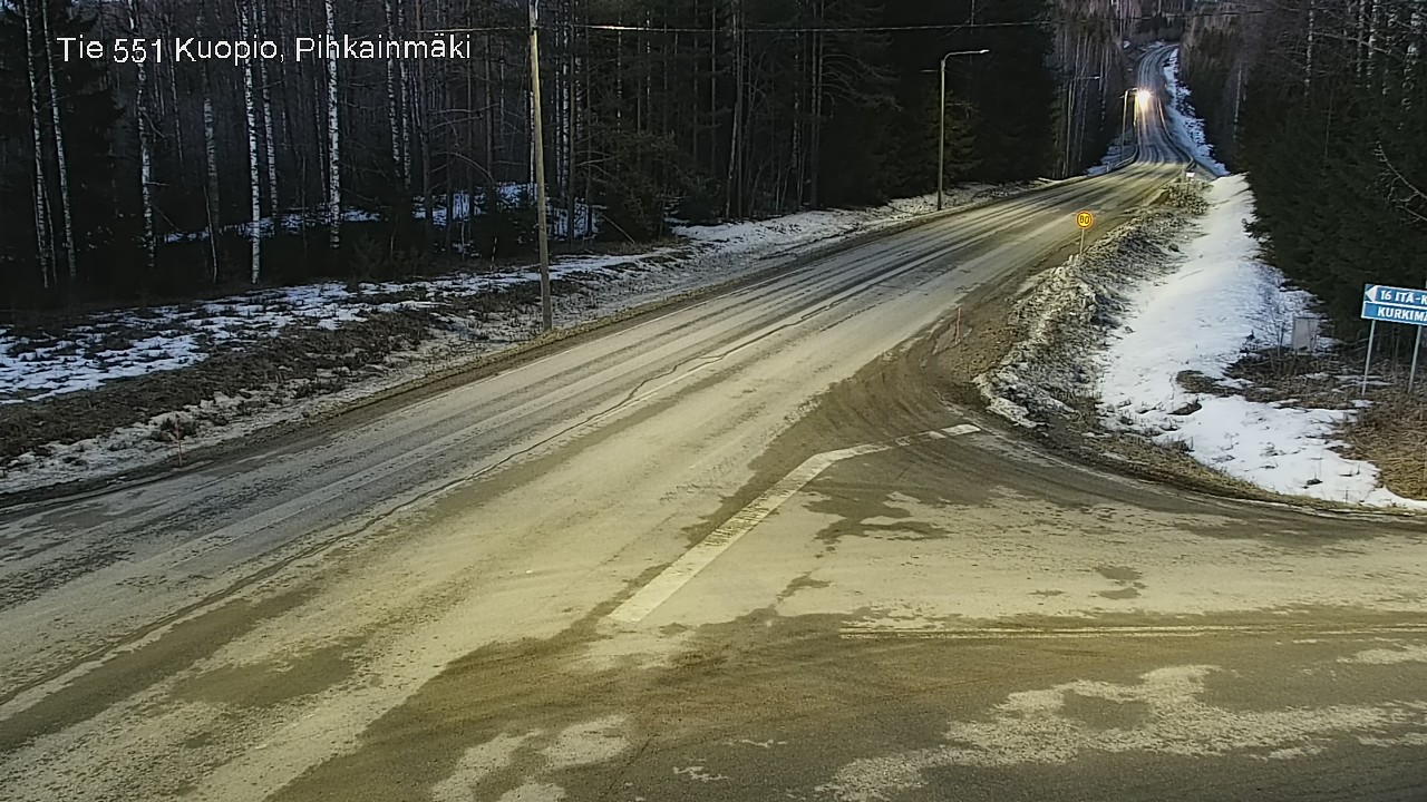 Kelikamerat Kuva Tie 551 Kuopio, Pihkainmäki, Kuopio, Pohjois-Savo