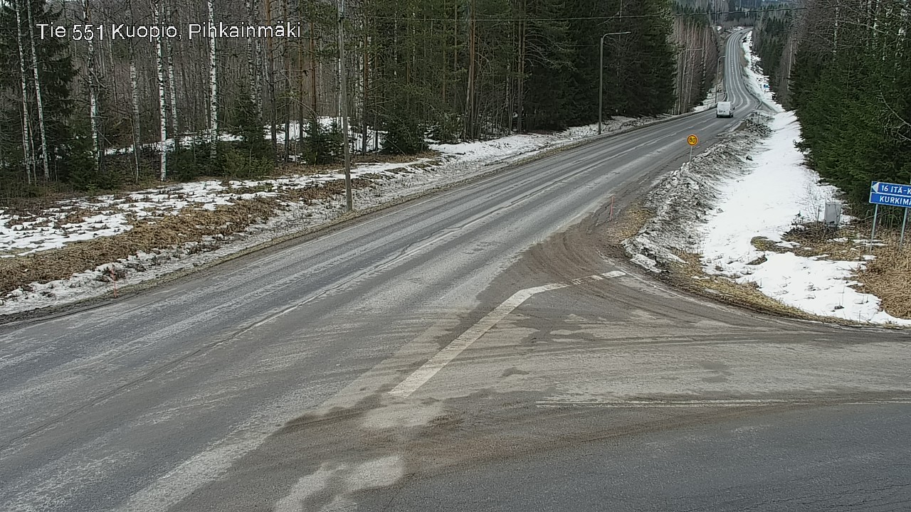 Weather Camera Image Road 551 Kuopio, Pihkainmäki, Kuopio, Pohjois-Savo