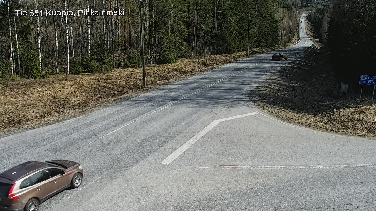 Weather Camera Image Väg 551 Kuopio, Pihkainmäki, Kuopio, Pohjois-Savo