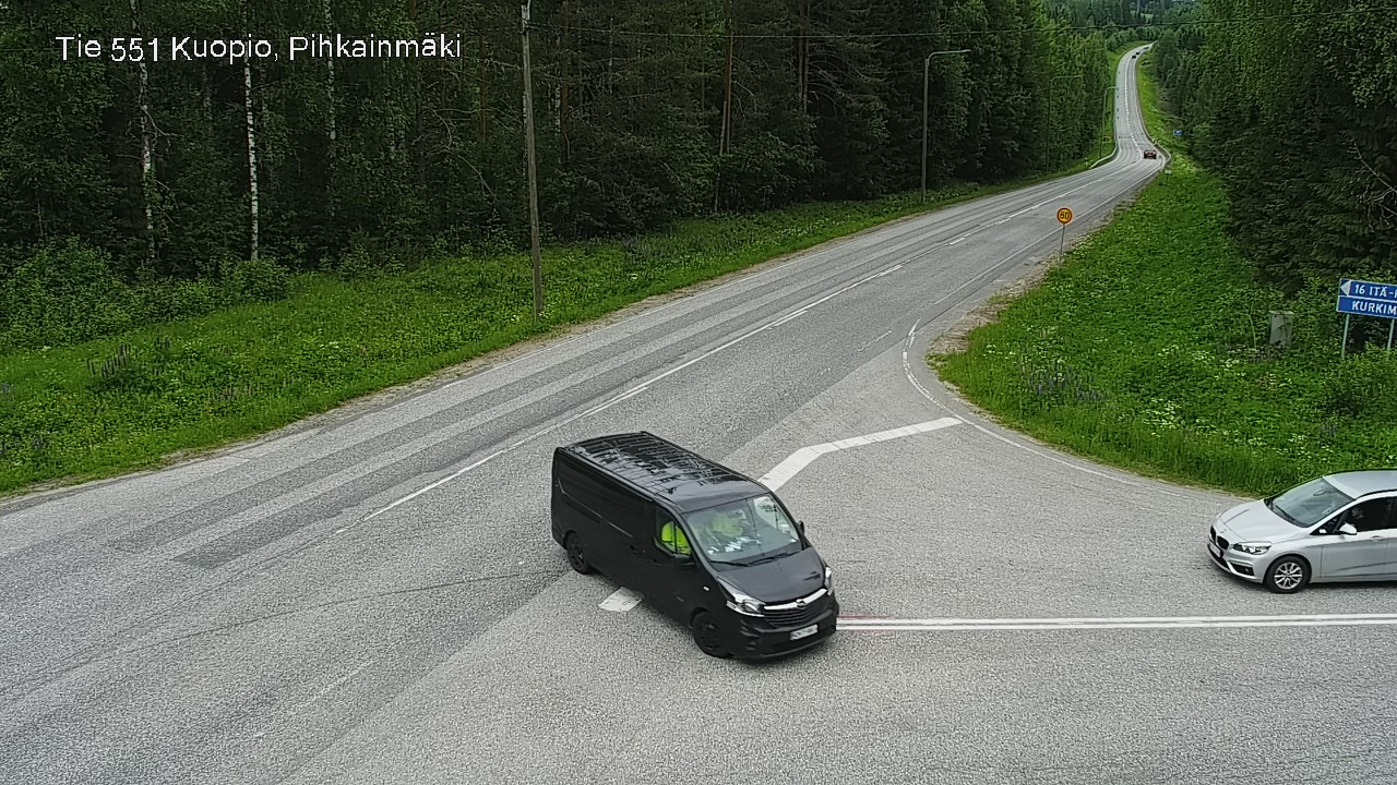 Kelikamerat Kuva Tie 551 Kuopio, Pihkainmäki, Kuopio, Pohjois-Savo