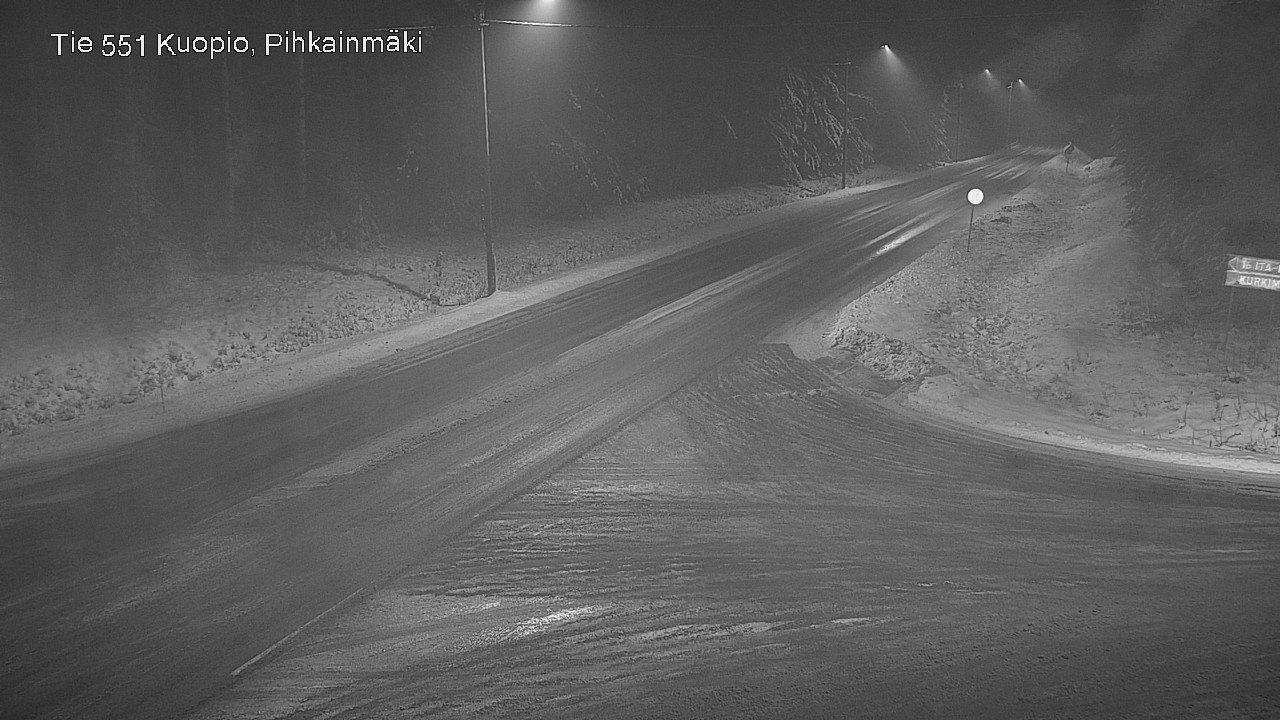 Weather Camera Image Road 551 Kuopio, Pihkainmäki, Kuopio, Pohjois-Savo