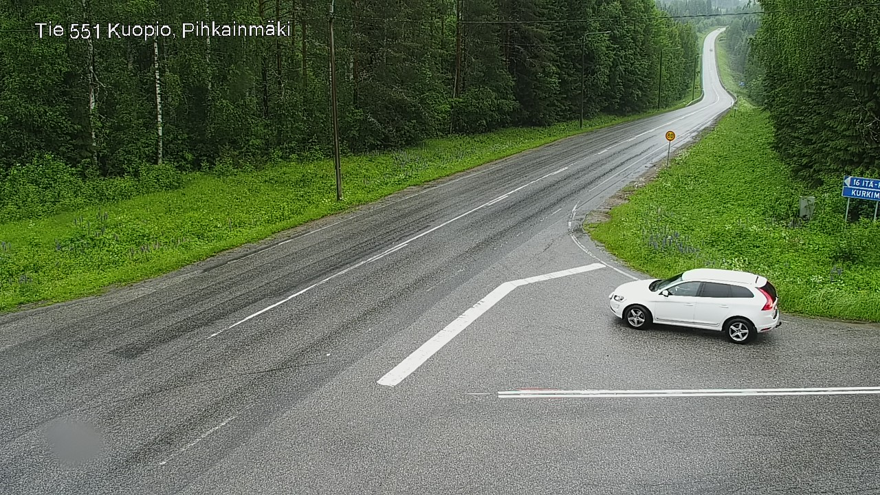 Weather Camera Image Väg 551 Kuopio, Pihkainmäki, Kuopio, Pohjois-Savo