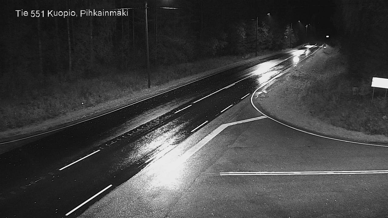 Weather Camera Image Road 551 Kuopio, Pihkainmäki, Kuopio, Pohjois-Savo