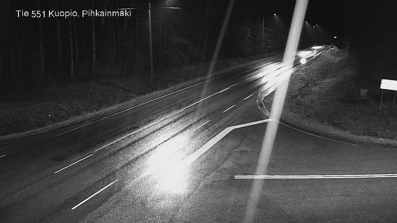 Weather Camera Image Väg 551 Kuopio, Pihkainmäki, Kuopio, Pohjois-Savo