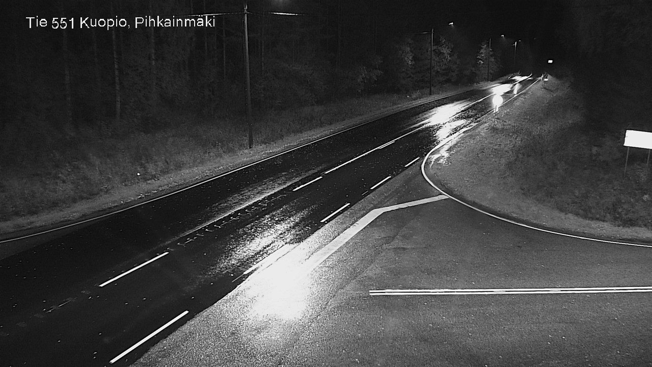 Weather Camera Image Road 551 Kuopio, Pihkainmäki, Kuopio, Pohjois-Savo