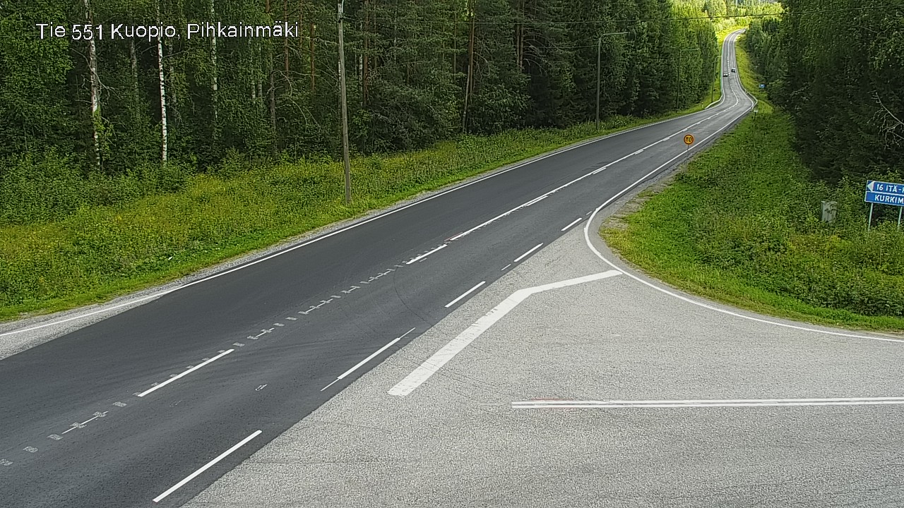 Kelikamerat Kuva Tie 551 Kuopio, Pihkainmäki, Kuopio, Pohjois-Savo