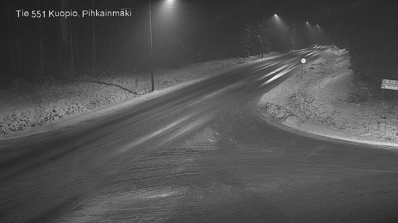 Weather Camera Image Road 551 Kuopio, Pihkainmäki, Kuopio, Pohjois-Savo