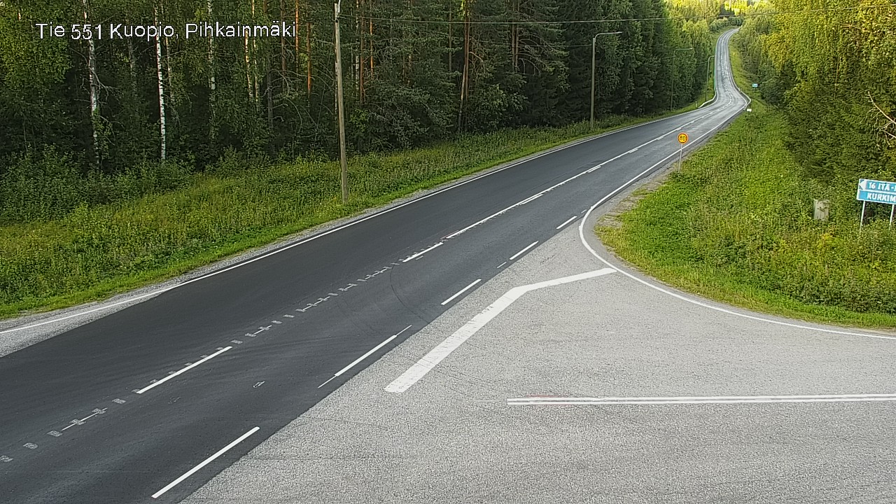 Kelikamerat Kuva Tie 551 Kuopio, Pihkainmäki, Kuopio, Pohjois-Savo