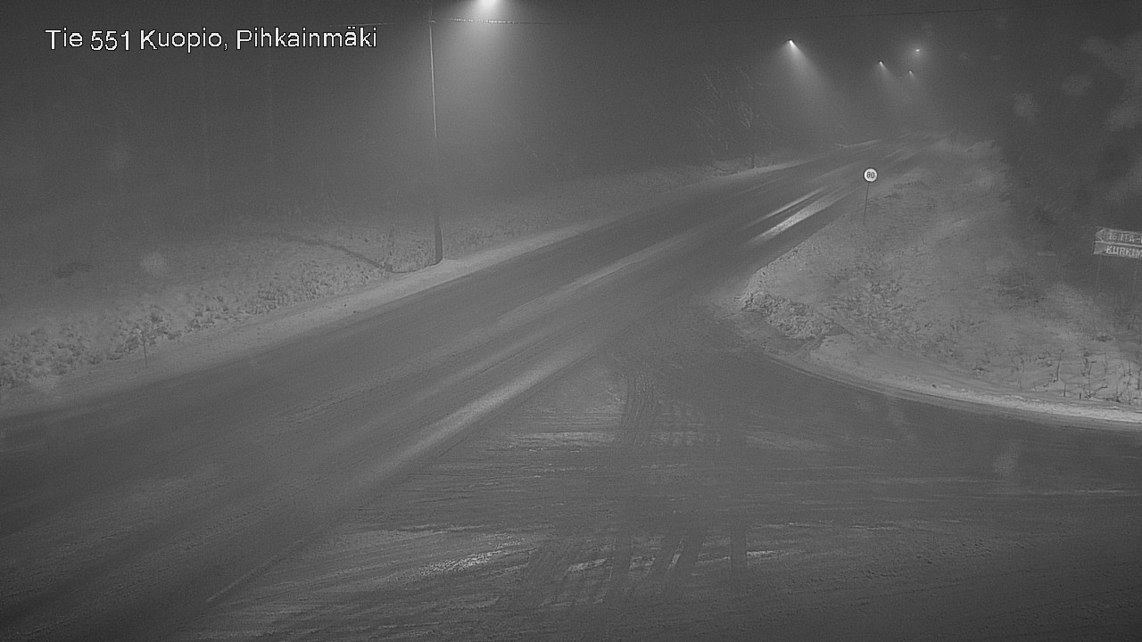 Weather Camera Image Road 551 Kuopio, Pihkainmäki, Kuopio, Pohjois-Savo