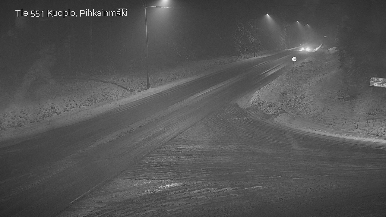 Weather Camera Image Road 551 Kuopio, Pihkainmäki, Kuopio, Pohjois-Savo
