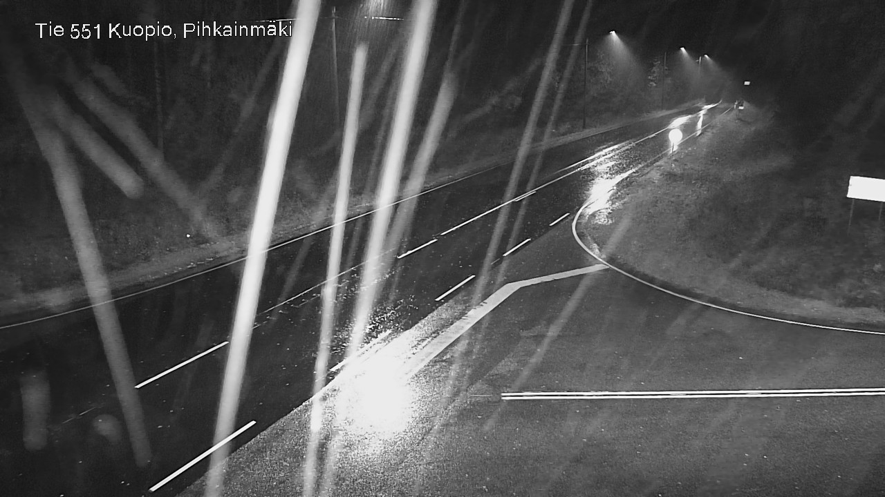 Weather Camera Image Road 551 Kuopio, Pihkainmäki, Kuopio, Pohjois-Savo