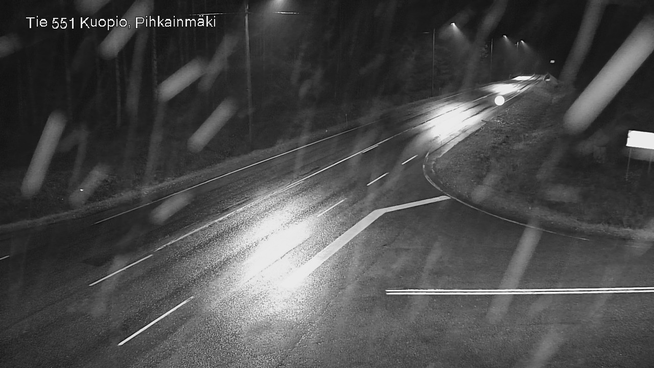Weather Camera Image Road 551 Kuopio, Pihkainmäki, Kuopio, Pohjois-Savo