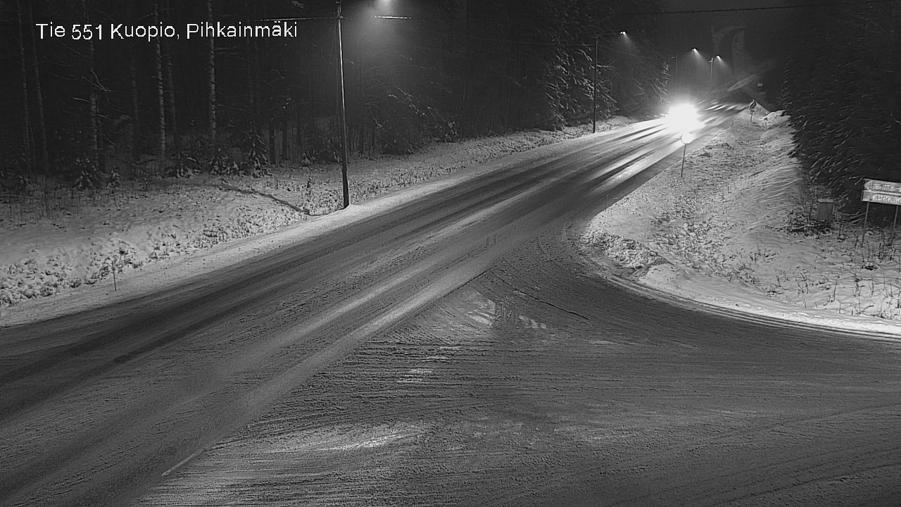 Weather Camera Image Road 551 Kuopio, Pihkainmäki, Kuopio, Pohjois-Savo